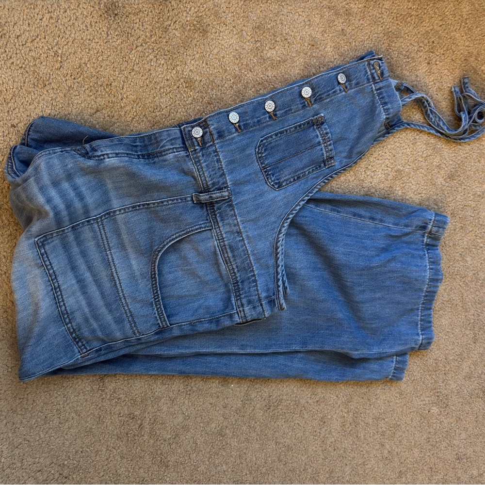 Torrid Button Front Overalls 18 - Picture 4 of 10